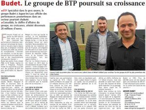 LE GROUPE DE BTP POURSUIT SA CROISSANCE