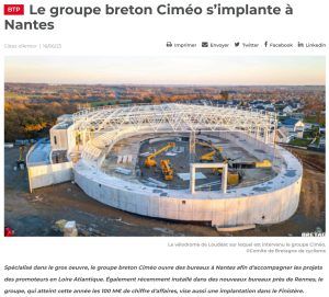 LE GROUPE BRETON CIMEO S'IMPLANTE A NANTES